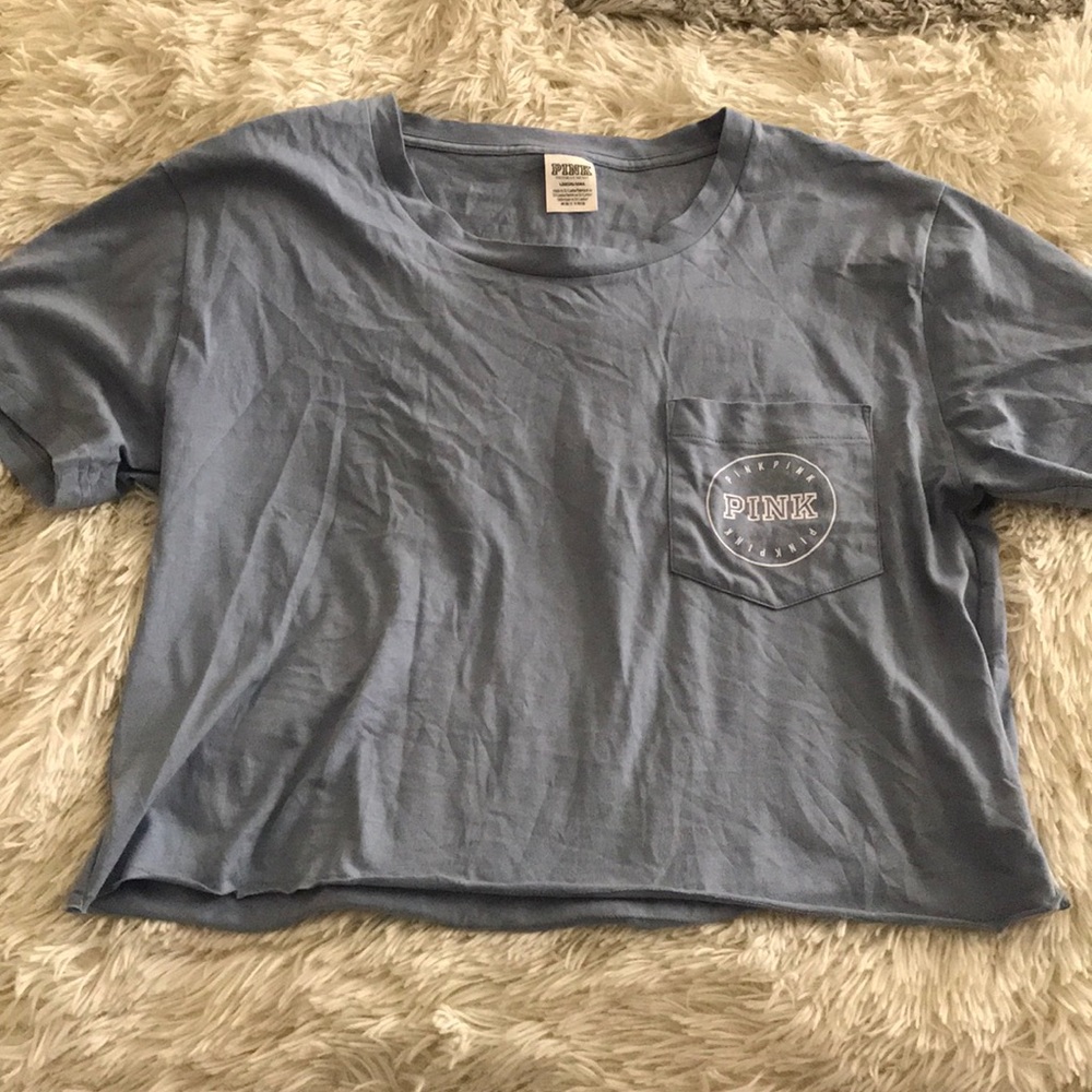 PINK Victoria’s Secret || Perfect Crop Crew Tee